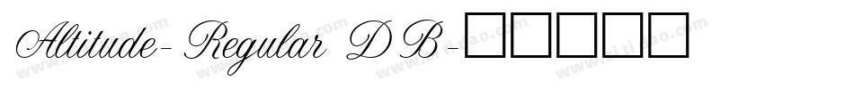 Altitude-Regular DB字体转换